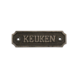 Good in Style Gusseisen Toilettenschild "Keuken" Good in Style Gusseisen Toilettenschild "Keuken"