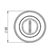 Serozzetta WC und Bad Rosette 50mm - Antik-Messing Serozzetta WC und Bad Rosette 50mm - Antik-Messing