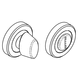 Serozzetta WC und Bad Rosette 50mm - Antik-Messing Serozzetta WC und Bad Rosette 50mm - Antik-Messing