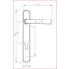 Ludlow Foundries Gusseisen Türdrücker 92mm PZ Ludlow Foundries Gusseisen Türdrücker 92mm PZ