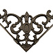 Good in Style Gusseisen Regalträger Fleur-de-Lis - 230 x 230mm - blank lackiert Good in Style Gusseisen Regalträger Fleur-de-Lis - 230 x 230mm - blank lackiert