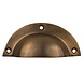 Good in Style Messing Muschelgriff 98mm - antik Good in Style Messing Muschelgriff 98mm - antik