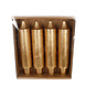 Gifts Amsterdam 4x Kerze "Arcadian" Metallic Gold 3 x 3 x 15cm Gifts Amsterdam 4x Kerze "Arcadian" Metallic Gold 3 x 3 x 15cm