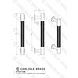 Fingertip Designs Möbelgriff "Lines" 128mm | Massives Messing | Satin Nickel Fingertip Designs Möbelgriff "Lines" 128mm | Massives Messing | Satin Nickel