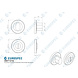 Eurospec "Steelworx" WC und Bad Rosette 50mm | Mattschwarz Eurospec "Steelworx" WC und Bad Rosette 50mm | Mattschwarz