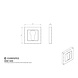 Eurospec Viereckige Schlüsselrosette 52 x 52mm | Mattschwarz Eurospec Viereckige Schlüsselrosette 52 x 52mm | Mattschwarz