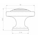 Fingertip Designs Möbelknauf rund 32mm | Antik Messing Fingertip Designs Möbelknauf rund 32mm | Antik Messing