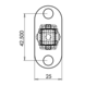 Eurospec Einsteckschloss 79mm - einfach | Chrome Eurospec Einsteckschloss 79mm - einfach | Chrome