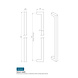 Eurospec "Steelworx" Stangengriff | 469mm | Mattschwarz | Edelstahl Eurospec "Steelworx" Stangengriff | 469mm | Mattschwarz | Edelstahl