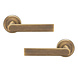 Serozzetta Türdrücker "Edge" | Antik Messing Serozzetta Türdrücker "Edge" | Antik Messing