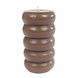 Gifts Amsterdam Stumpenkerze "Rings" | L | Hellbraun Gifts Amsterdam Stumpenkerze "Rings" | L | Hellbraun