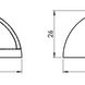 Ludlow Foundries Türstopper halbrund | Nickel poliert Ludlow Foundries Türstopper halbrund | Nickel poliert