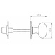 Carlisle Brass Drehknauf für Frei-Besetzt-Schloss | Satin Chrome Carlisle Brass Drehknauf für Frei-Besetzt-Schloss | Satin Chrome