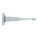 Ludlow Foundries 2x Schmiedeeisen Scharnier spitz 455mm | Zinn-Effekt Ludlow Foundries 2x Schmiedeeisen Scharnier spitz 455mm | Zinn-Effekt
