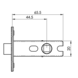 Eurospec Einsteckschloss 66mm | Antik Messing Eurospec Einsteckschloss 66mm | Antik Messing