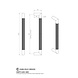 Eurospec Möbelgriff "Knurled" | 320mm | Mattschwarz Eurospec Möbelgriff "Knurled" | 320mm | Mattschwarz