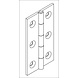 Fingertip Designs 2x Möbelscharnier 64mm | Satin Messing Fingertip Designs 2x Möbelscharnier 64mm | Satin Messing