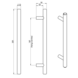 Fingertip Designs Stangengriff 160mm | Chrome Poliert Fingertip Designs Stangengriff 160mm | Chrome Poliert