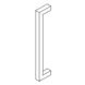 Fingertip Designs Eckiger Möbelgriff - 160mm | Satin Nickel Fingertip Designs Eckiger Möbelgriff - 160mm | Satin Nickel