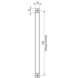 Fingertip Designs Eckiger Möbelgriff - 160mm | Satin Nickel Fingertip Designs Eckiger Möbelgriff - 160mm | Satin Nickel