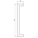 Fingertip Designs Eckiger Möbelgriff - 160mm | Kupfer Poliert Fingertip Designs Eckiger Möbelgriff - 160mm | Kupfer Poliert