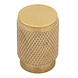Messtique Möbelknopf Knurled mini | 18mm | Messing poliert - unlackiert Messtique Möbelknopf Knurled mini | 18mm | Messing poliert - unlackiert
