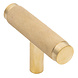 Messtique Möbelknopf T-Modell "Knurled" | 50mm | Messing poliert - unlackiert Messtique Möbelknopf T-Modell "Knurled" | 50mm | Messing poliert - unlackiert