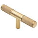 Messtique Möbelknopf T-Modell "Knurled" | 75mm | Messing poliert - unlackiert Messtique Möbelknopf T-Modell "Knurled" | 75mm | Messing poliert - unlackiert