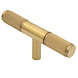 Messtique Möbelknopf T-Modell "Lines" | 75mm | Messing poliert - unlackiert Messtique Möbelknopf T-Modell "Lines" | 75mm | Messing poliert - unlackiert