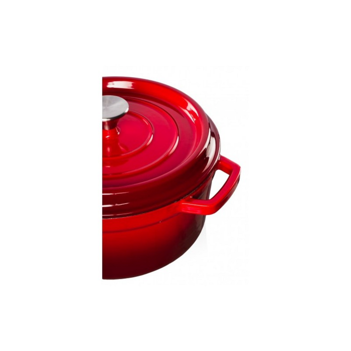 Grand Feu Geëmailleerde Gietijzeren Braadpan Rood 3.5L Grand Feu