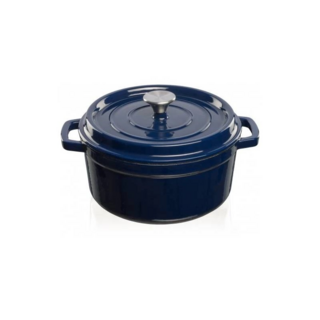 Grand Feu Geëmailleerde Gietijzeren Braadpan Donker Blauw 4.7L  Grand Feu