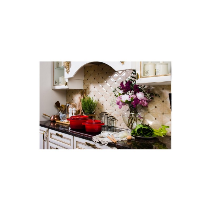 Grand Feu Geëmailleerde Gietijzeren Braadpan Rood 4.7L Grand Feu