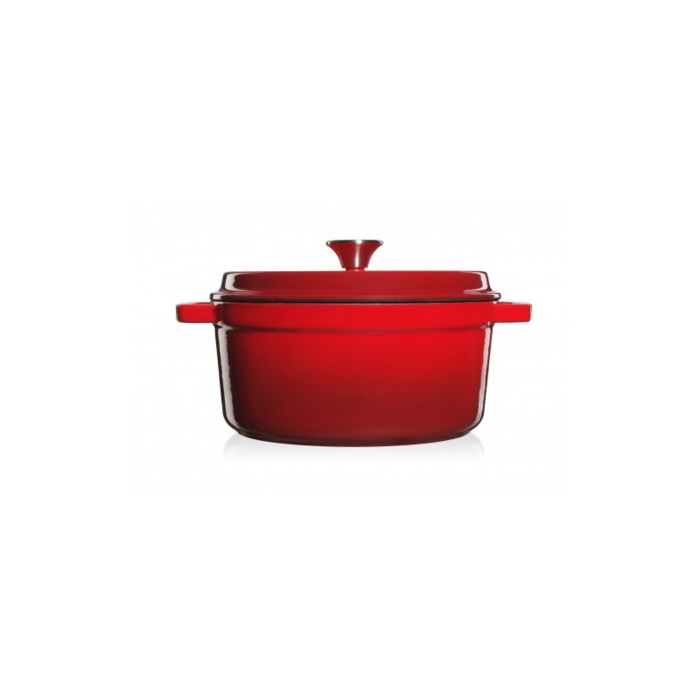 Grand Feu Geëmailleerde Gietijzeren Braadpan Rood 4.7L Grand Feu