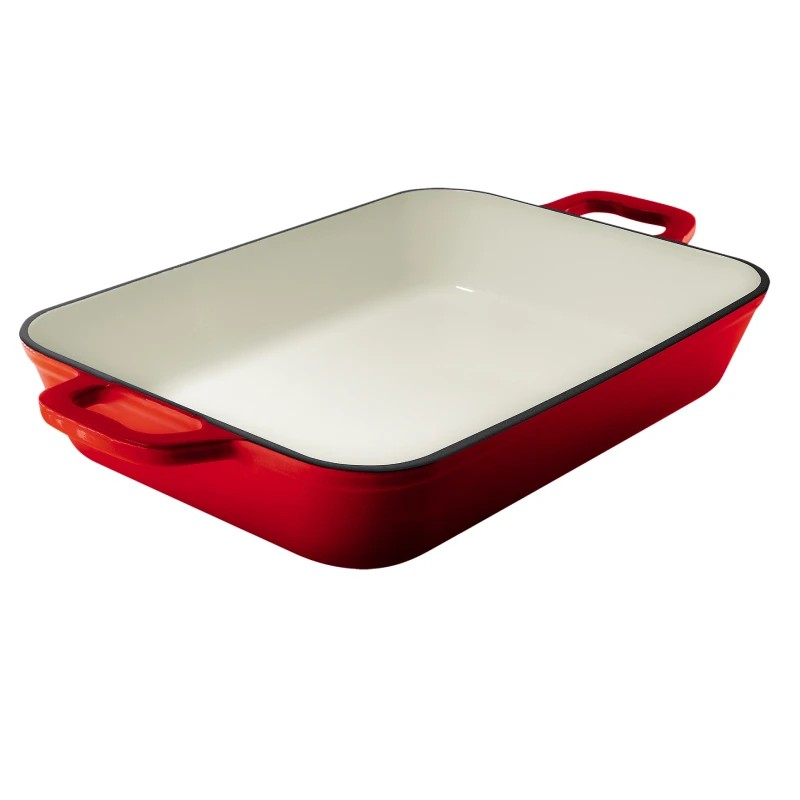 Grand Feu Geëmailleerde Gietijzeren Braadslede Rood 3.2L  Grand Feu