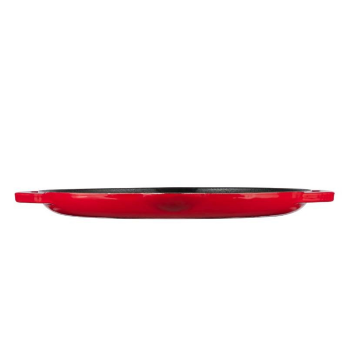 Grand Feu Geëmailleerde Gietijzeren Grillpan Rood