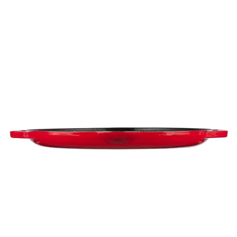 Grand Feu Geëmailleerde Gietijzeren Grillpan Rood