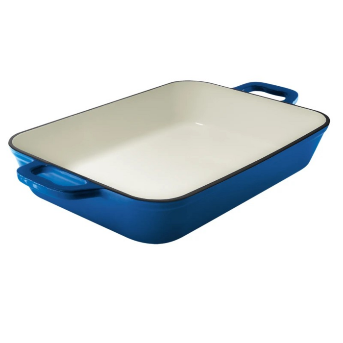 Grand Feu Geëmailleerde Gietijzeren Braadslede Donker Blauw  3.2L  Grand Feu