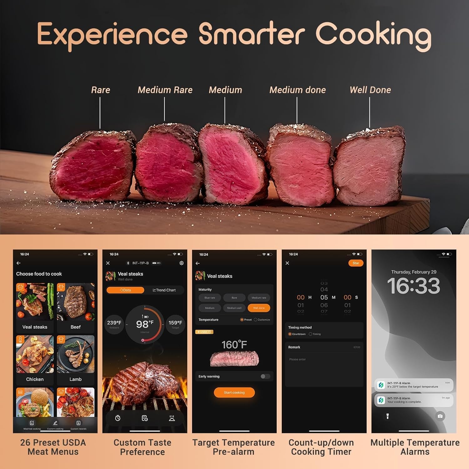 Inkbird Inkbird INT-11P Draadloze smart thermometer