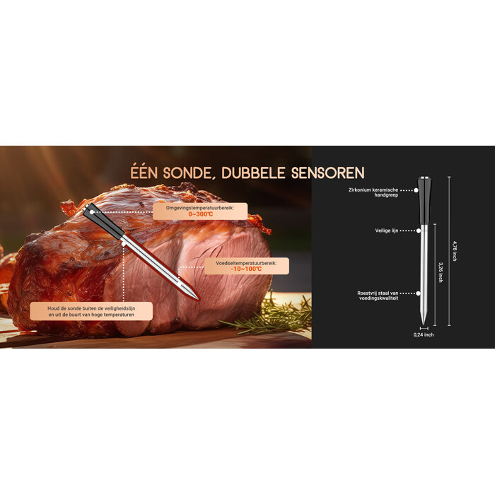 Inkbird Inkbird INT-11P Draadloze smart thermometer