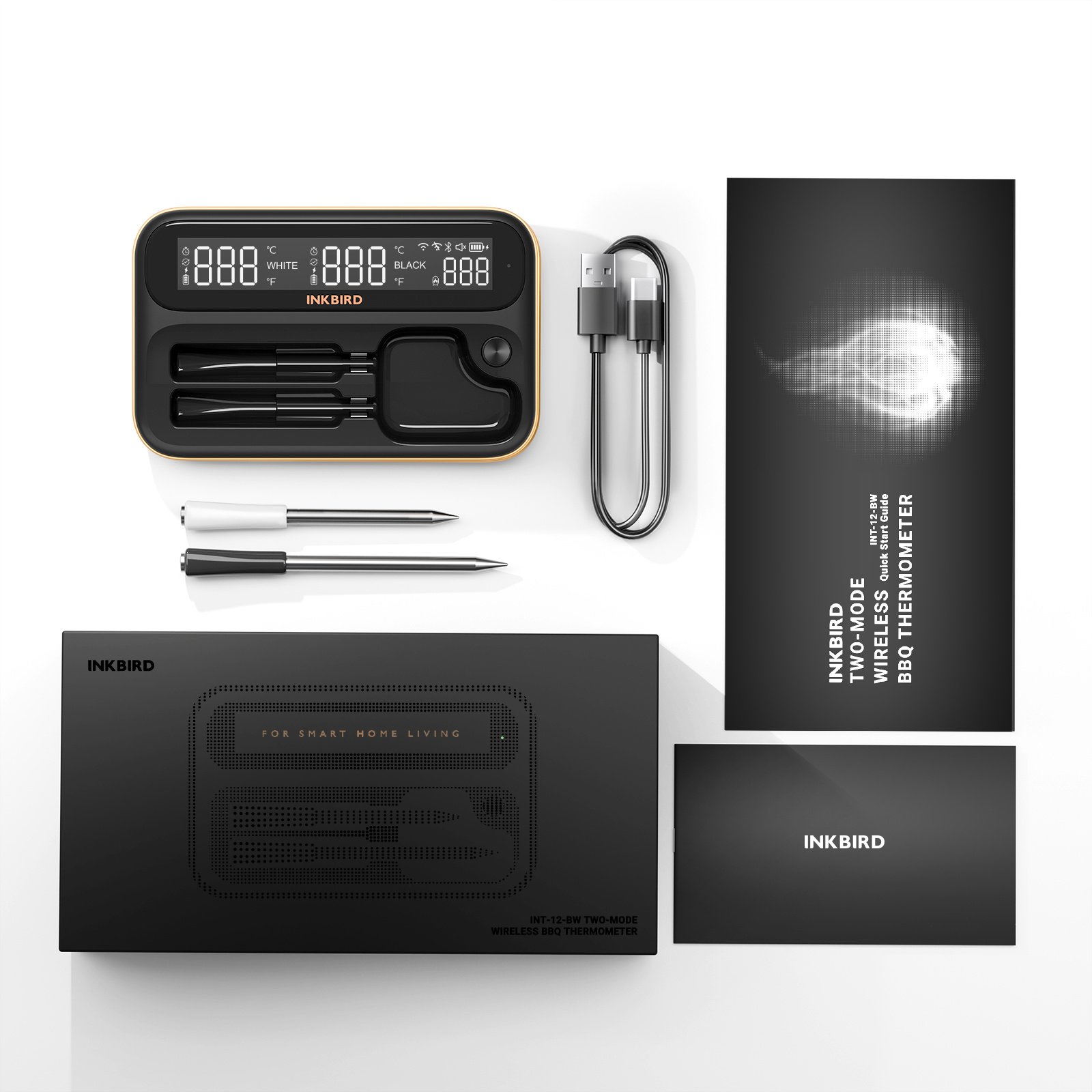 Inkbird Inkbird INT-12-BW Draadloze smart thermometer