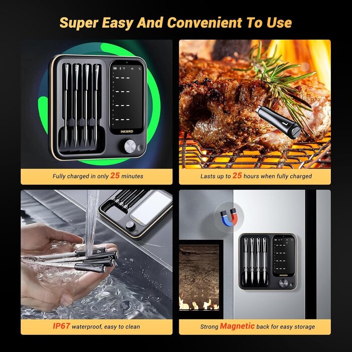 Inkbird Inkbird INT-14-BW3 Draadloze smart thermometer