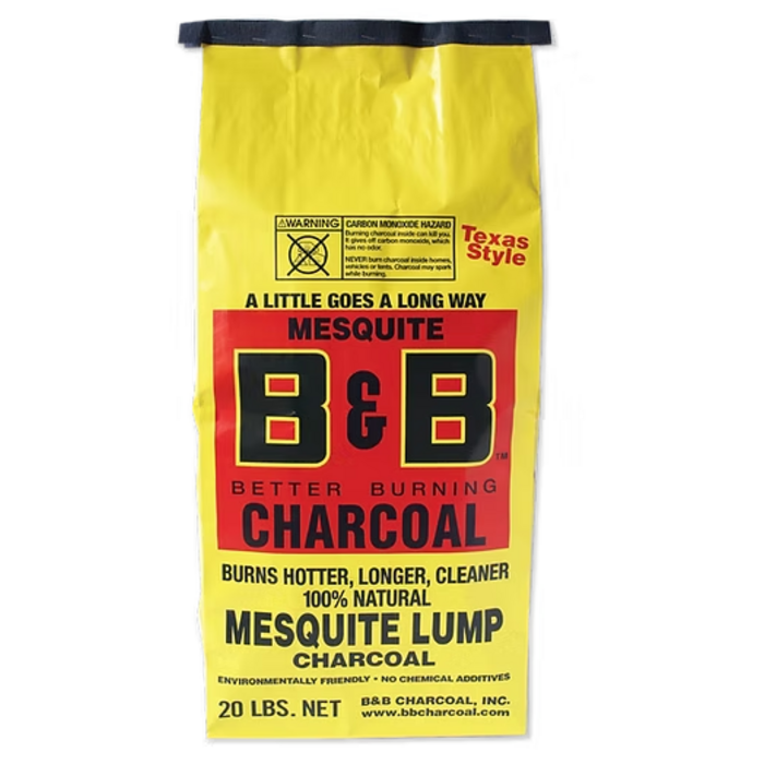 B&B Charcoal  B&B Mesquite Lump Charcoal 9kg