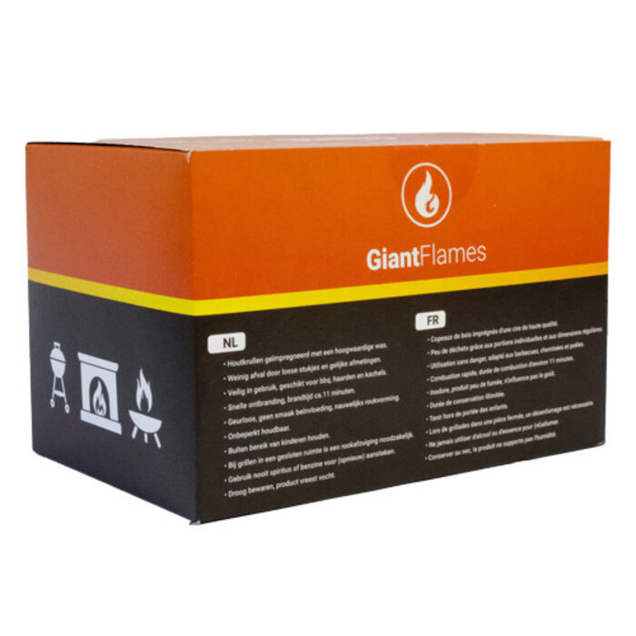 Giant Flames  Aanmaakwol 48 stuks