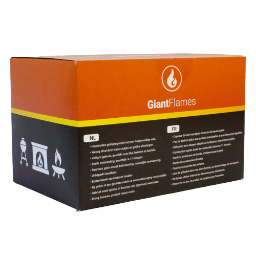 Giant Flames  Aanmaakwol 48 stuks