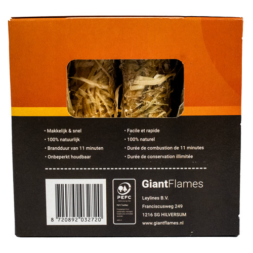 Giant Flames  Aanmaakwol 48 stuks