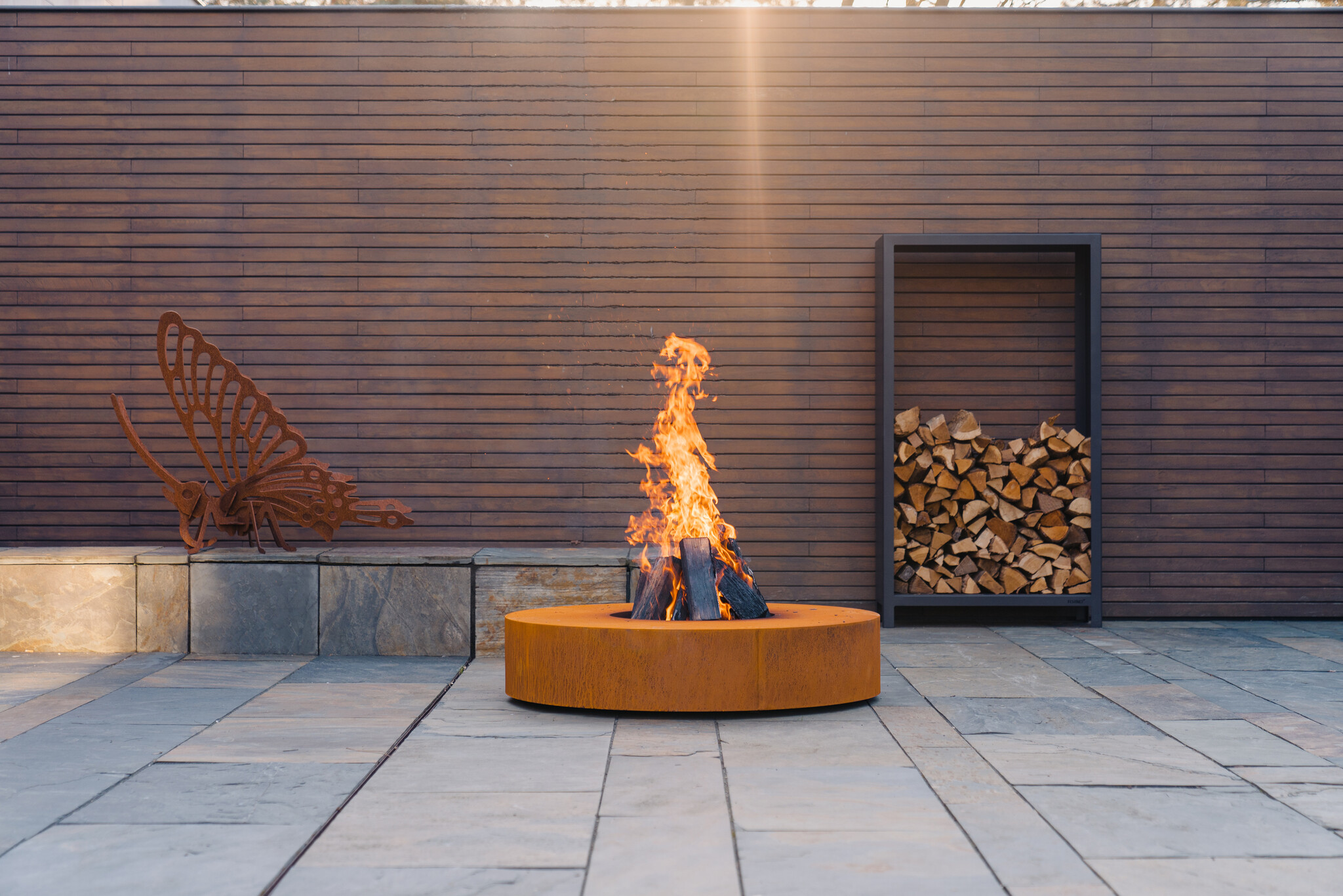 Forno Ronde  vuurtafel met grill Forno