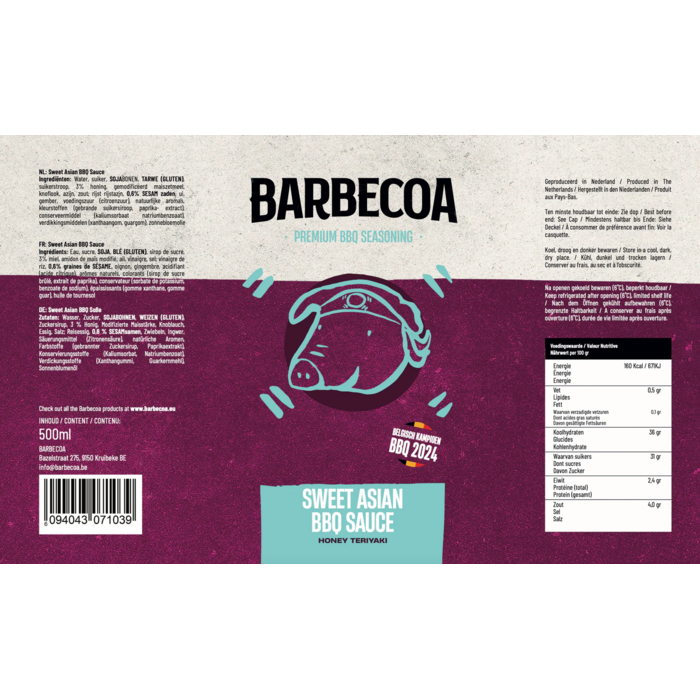Barbecoa Sweet Asian Saus Barbecoa