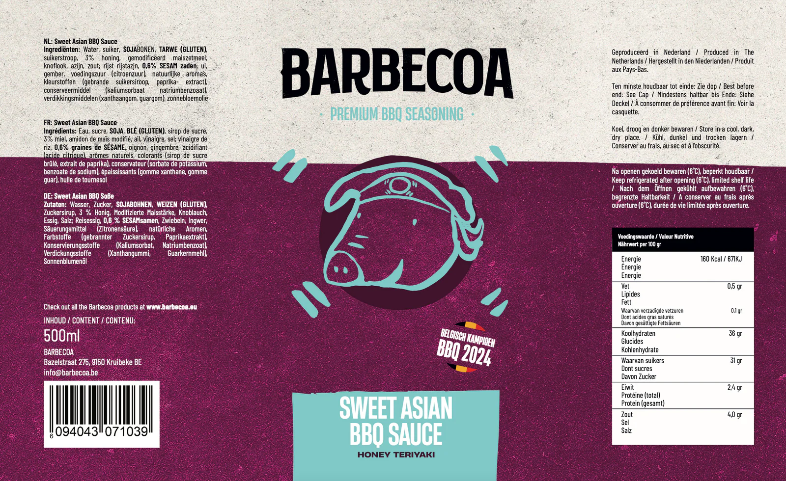 Barbecoa Sweet Asian Saus Barbecoa