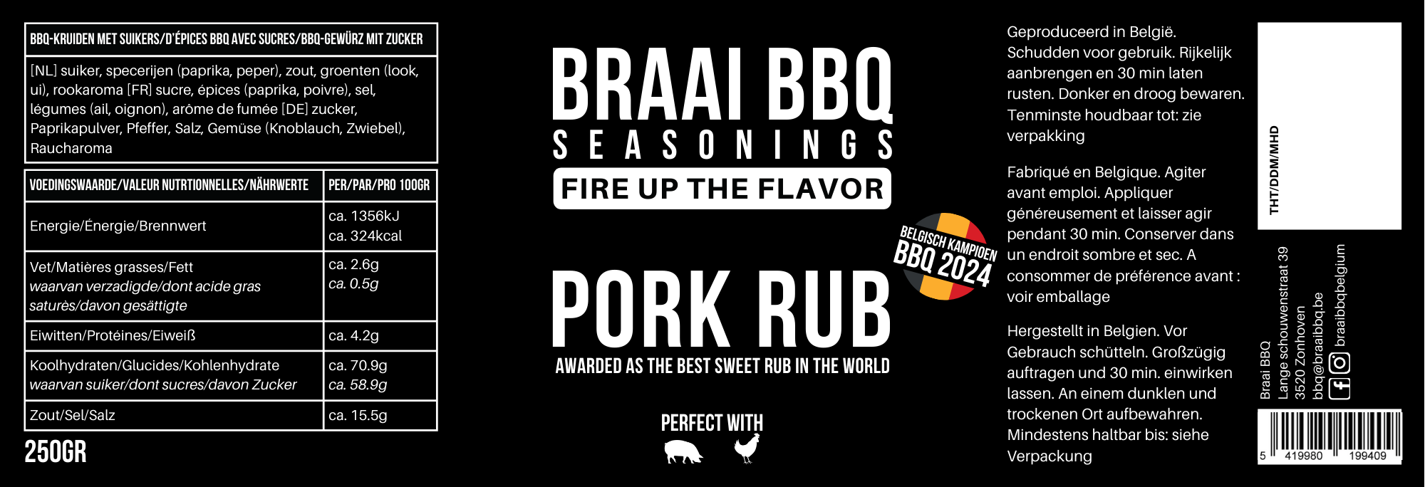 Braai Pork Rub (voorheen Meatpal) Braai