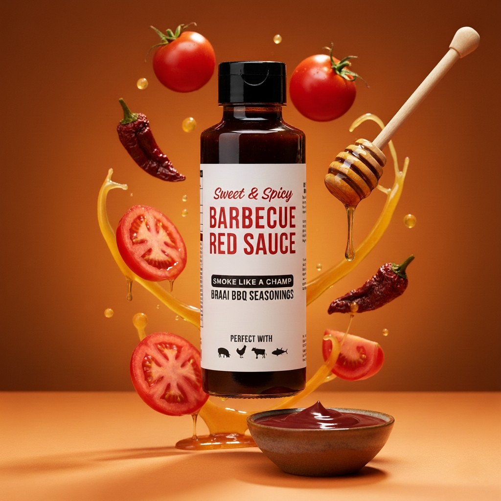 Braai BBQ Red Sauce Sweet & Spicy Braai